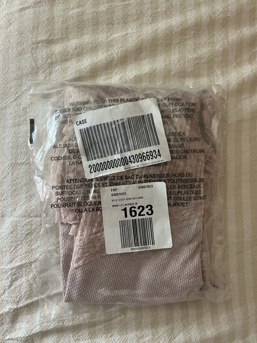 Free People Lace Panel Mock Neck Long Sleeve Top - Blush - Picture 10 of 10